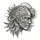overthinking abstract design featuring tattoo design idea