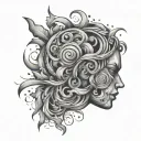 overthinking abstract design featuring tattoo design idea