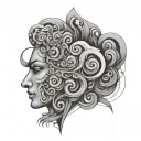 overthinking abstract design featuring tattoo design idea