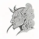 Vikram is silent tattoo design idea