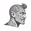 Vikram is silent tattoo design idea