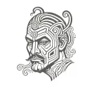 Vikram is silent tattoo design idea