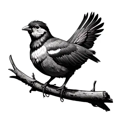 I would like 6 larks and one name written above each one and the names are bruno, michał, maciek, wiktor, mama, dada tattoo design idea