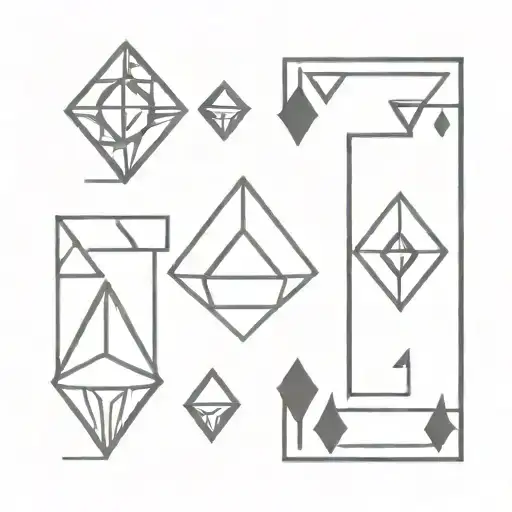 7 of diamonds tattoo design idea