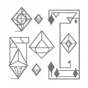 7 of diamonds tattoo design idea