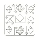 7 of diamonds tattoo design idea