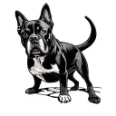 Devil Dog tattoo design idea