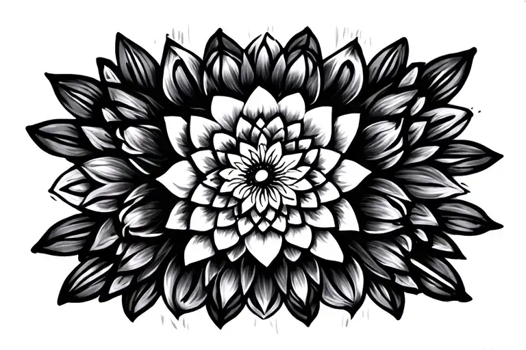 mandala tattoo design idea