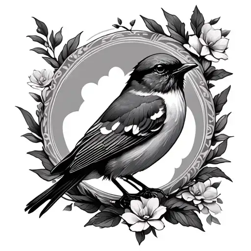 Nightingale tattoo design idea