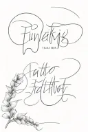 text written tattoo design idea