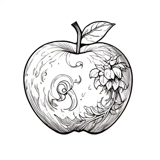 apple of discord tattoo design idea