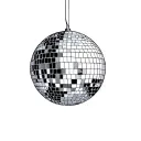 disco ball tattoo design idea
