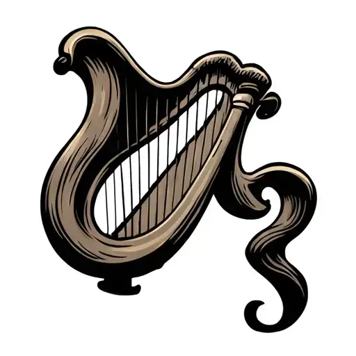 Guinness Harp with Irish symbol tattoo design idea