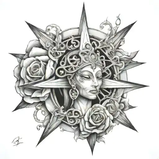 spiritual fate I am tattoo design idea