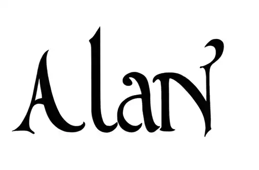 "Alan" tattoo design idea