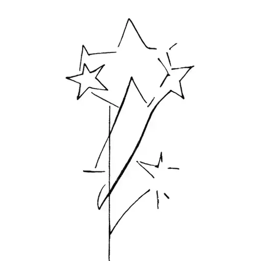 stars representing loss child tattoo design idea