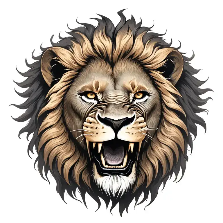 lion warrior laugh now cry later hear no evil see no evil speak no evil  tattoo design idea