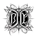 Two Word Ambigram Generator tattoo design idea