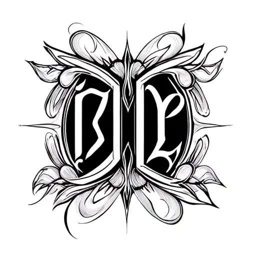 Two Word Ambigram Generator tattoo design idea