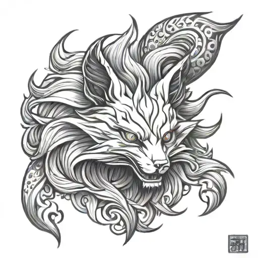 Kurama tattoo design idea