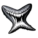 Shark Tooth tattoo design idea
