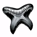 Shark Tooth tattoo design idea