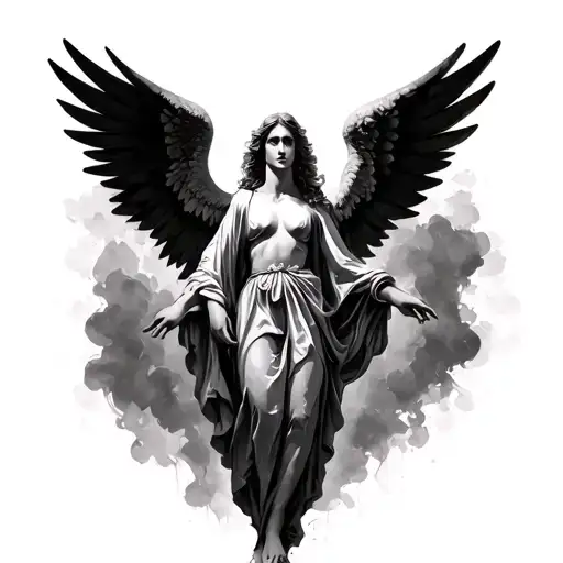 Gabriel Angel tattoo design idea