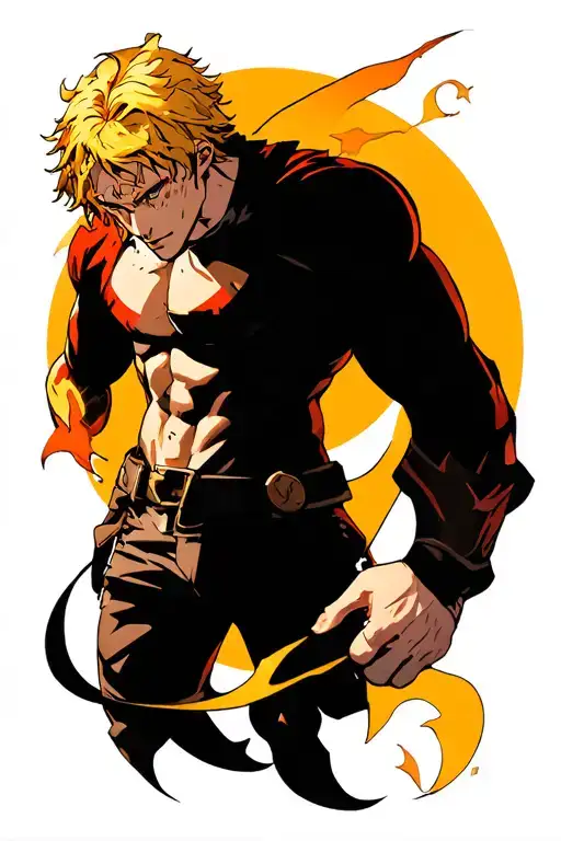 escanor seven deadly sins tattoo design idea