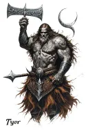 Norse mythology tyr Norse god tattoo design idea