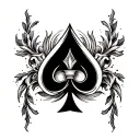 spade symbol tattoo design idea