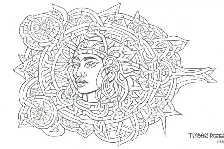 Filipino tribal tattoo design idea