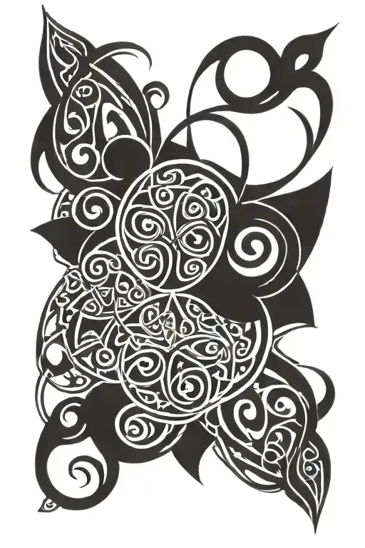 Celtic Father Daughter tattoo design idea
