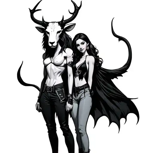 best friends Fortnite vampire dairies Leo Taurus forever tattoo design idea