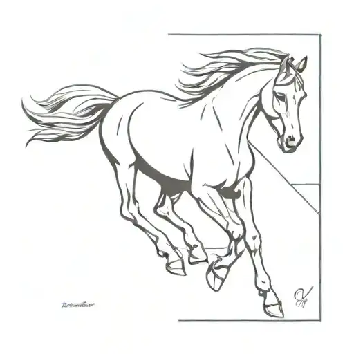 cheval tattoo design idea