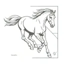 cheval tattoo design idea