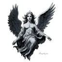 ophanim angel tattoo design idea