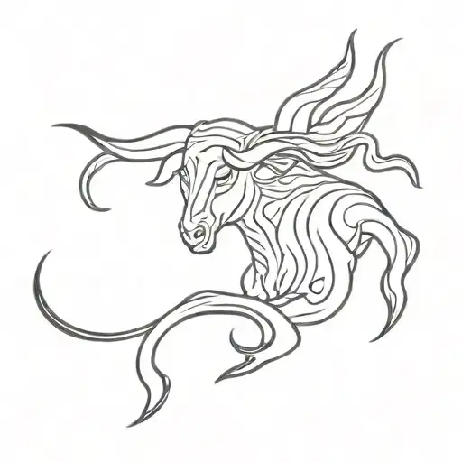 taurus scorpio tattoo design idea
