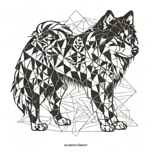 finnish lapphund tattoo design idea