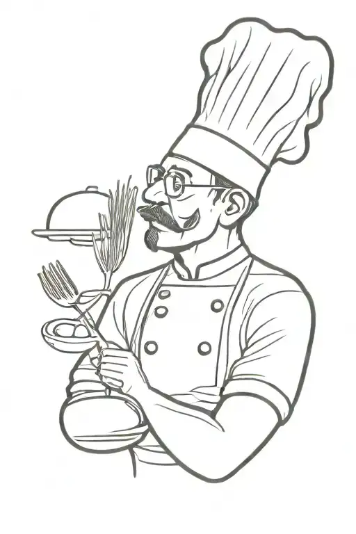chef tattoo design idea
