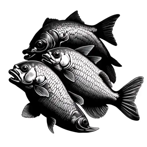5 loaves & fishes tattoo design idea