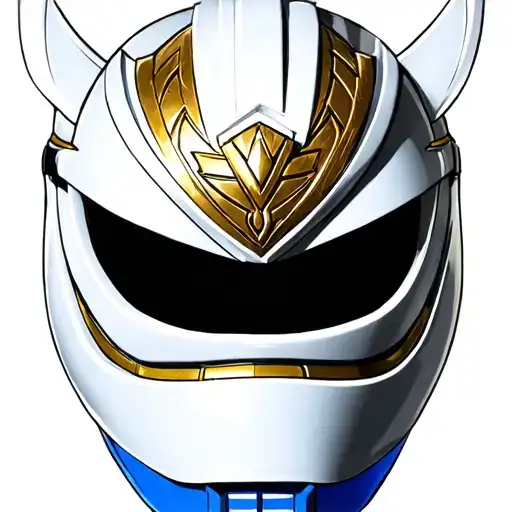 luchadore mask white power ranger helmet tattoo design idea