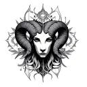 Aries Libra tattoo design idea
