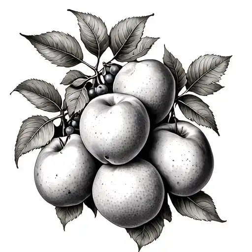 grapevines mangos peaches and limes for sweeet life by frank ocean tattoo design idea