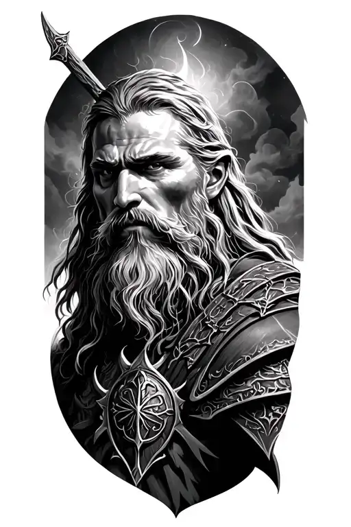 lord of the rings riders of rohan tattoo design idea