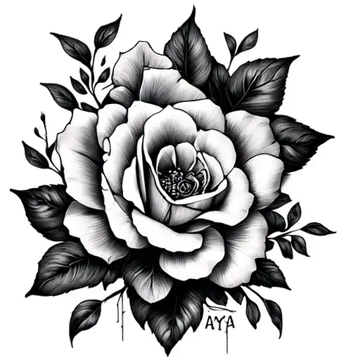 make tattoo of name - AYRA. tattoo is for a mother and the name is her daughter's name. small meaningful tattoo tattoo design idea