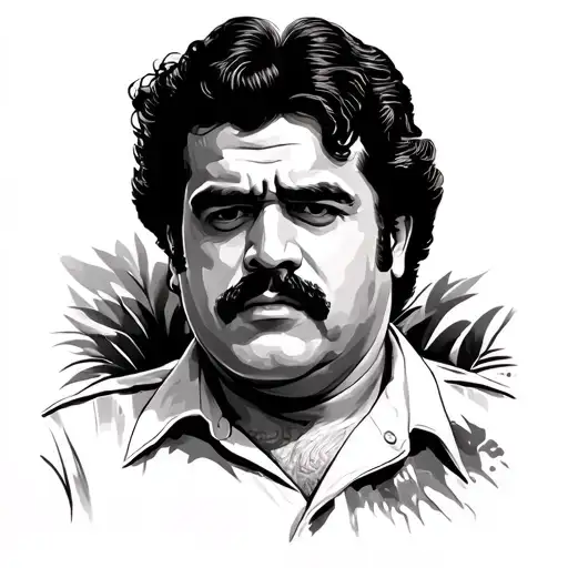 Pablo Escobar tattoo design idea