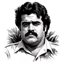 Pablo Escobar tattoo design idea
