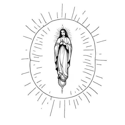 Virgin of Guadalupe tattoo design idea