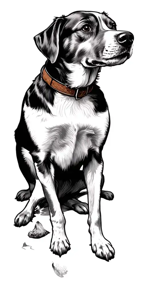 I want a tatto that memorials my pet dog one also my grandfather  tattoo design idea