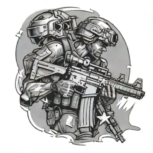 call of duty tattoo design idea